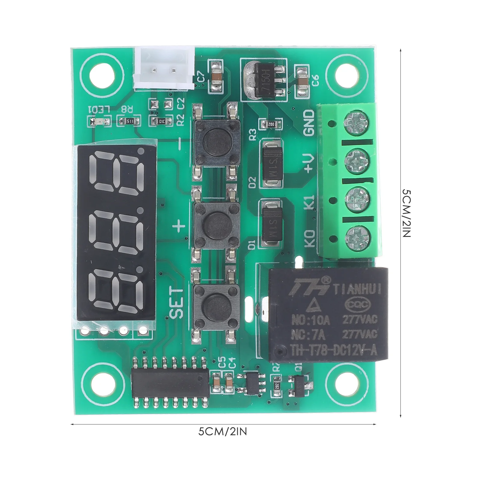 2 шт. цифровой модуль контроля температуры, плата контроллера температуры 0,1 ° Точность C Функция памяти Стабильная производительность для