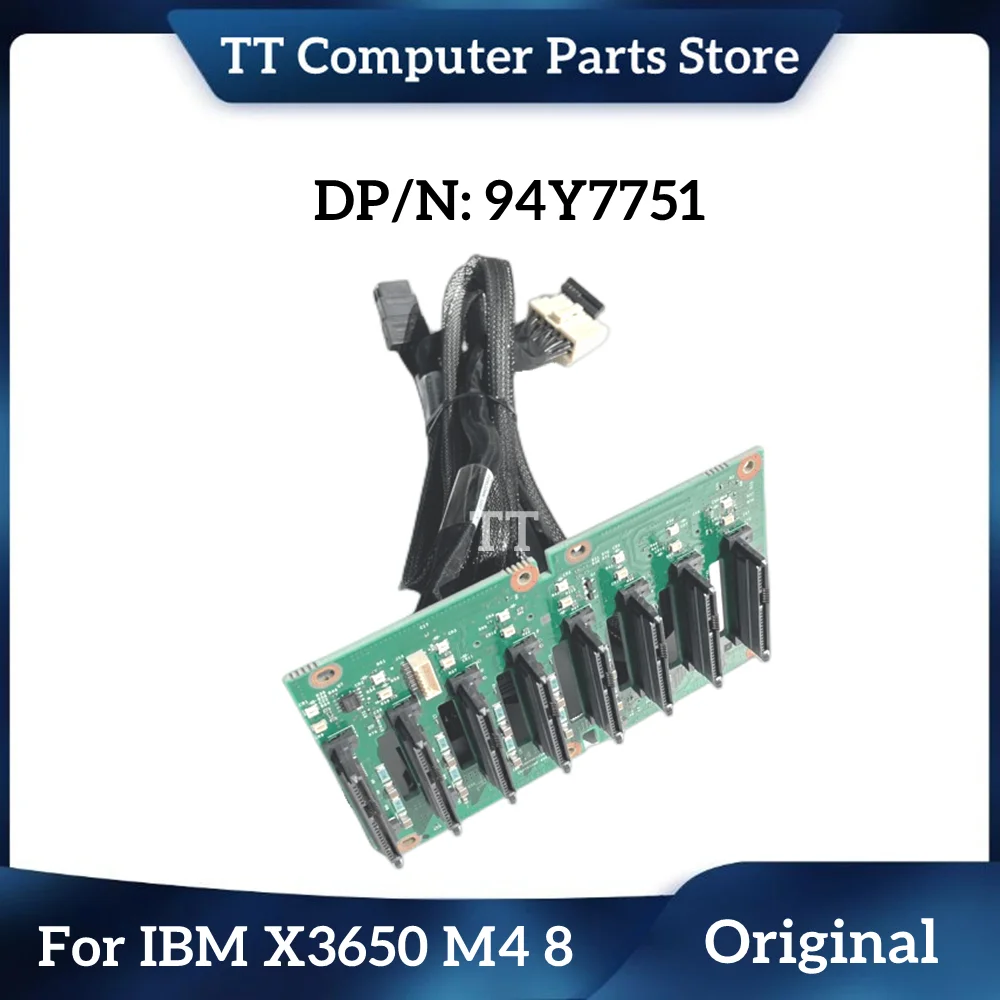 TT originale per IBM X3650 M4 Server kit di aggiornamento Backplane a 8 dischi con cavo 94 y7751 Fast Ship