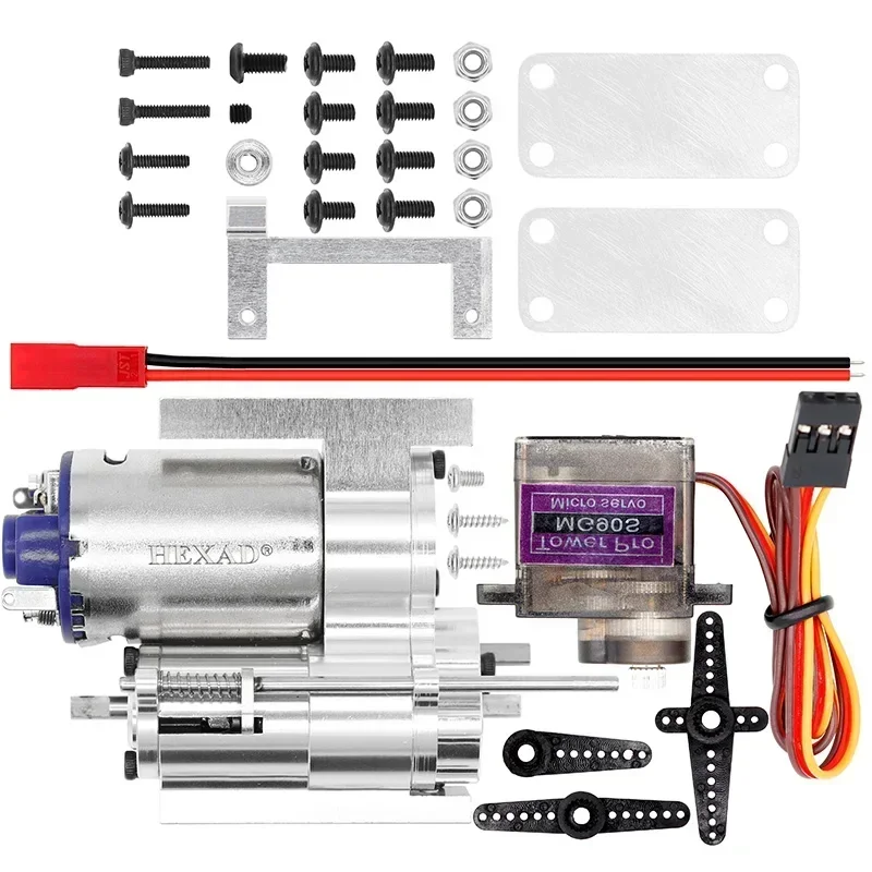 Transmission de boîte de vitesses à 2 vitesses entièrement en métal avec servo, pièces de voiture RC, trois générations, WPL B1, B14, B24, C14, C24, MN, D90, D91, MN96, 1/12