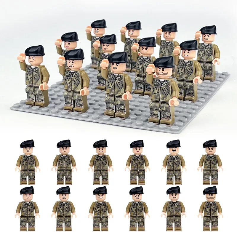 Building blocks, humanoid dolls, toys, digital action figures assembled toys crawler children's educational doll toys for girls