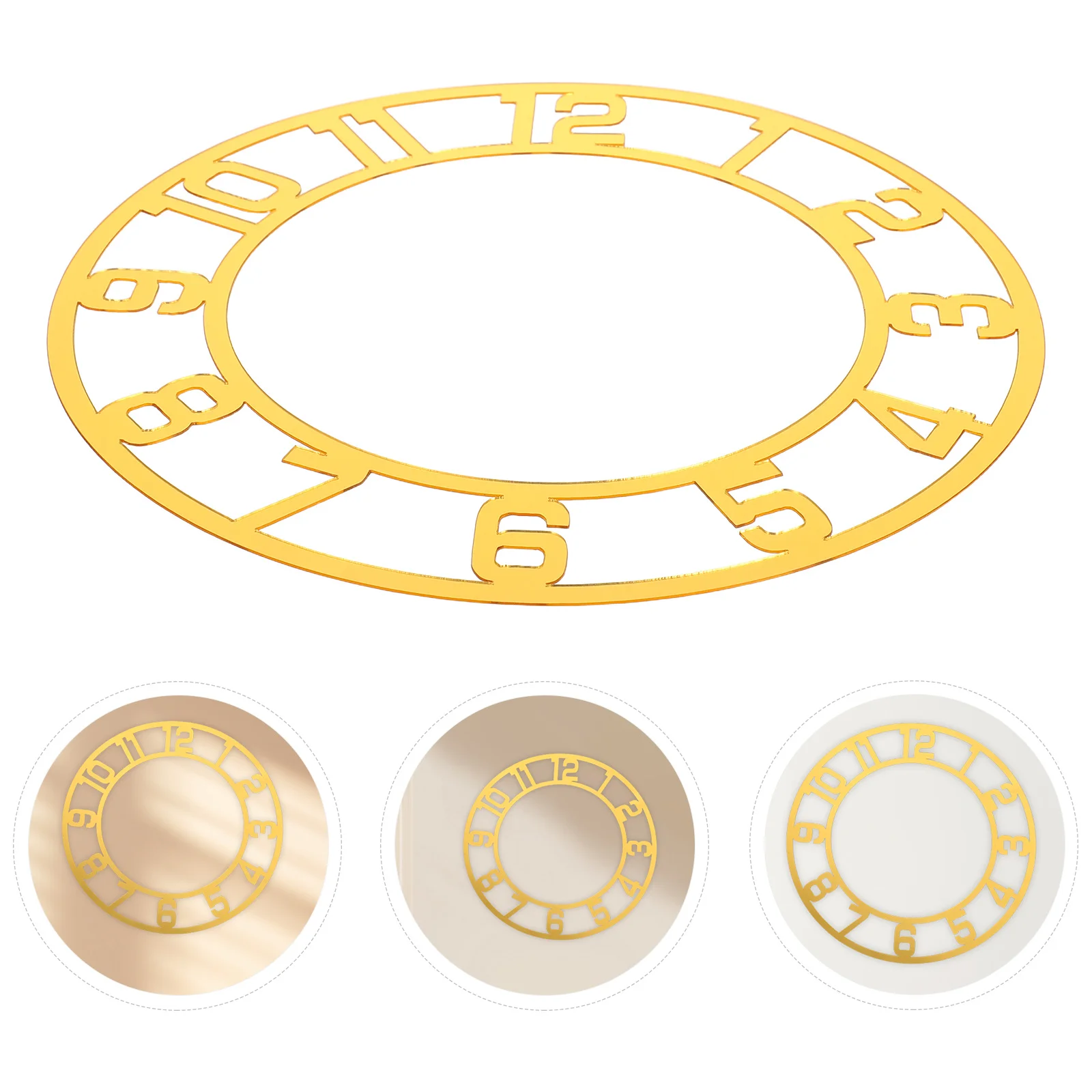 

Acrylic Mirror Clock Round Circle Wall Sticker Modern Decorative Living Room Hotel Entryway Roman Numerals Wall Clock Sticker