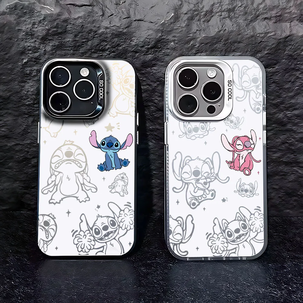 Disney Stitch Angel Phone Case for Infinix Hot 8 9 10 12 20 30 30i Play Smart 5 6 7 8 Plus Spark 20 10 Pro Shockproof Back Cover