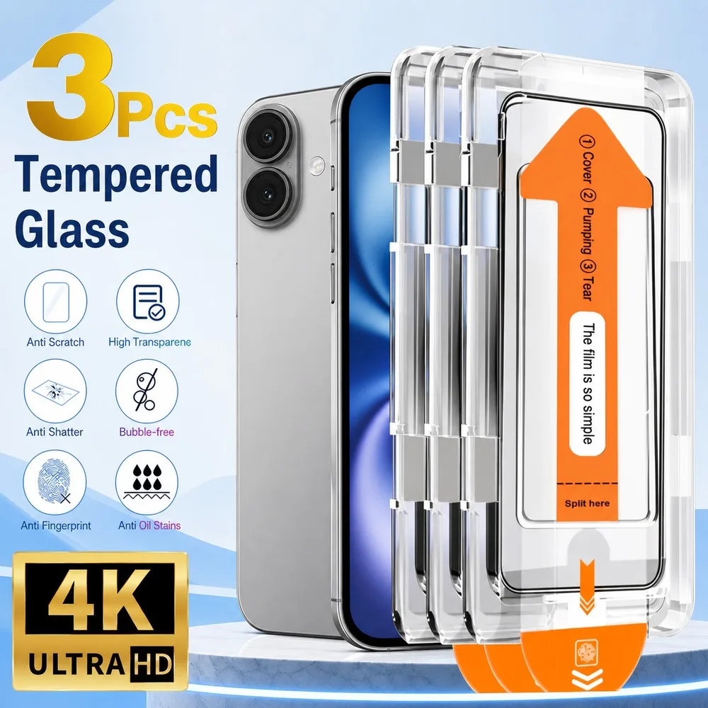 3 Stück gehärtetes Glas für Realme GT Master GT3 GT5 GT 6 GT 6T GT 7 Displayschutzfolie für Realme GT 7T GT 7 Pro GT8 GT8 Pro GT Neo2