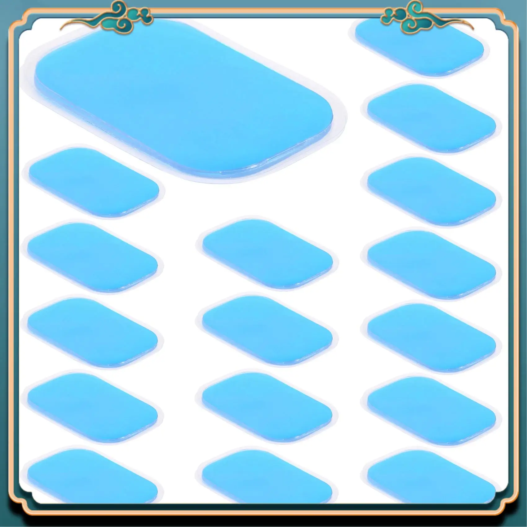 

Latest 100PCS EMS Gel Pad, Electrode Gel Replacement Pad, EMS Absorbent Gel Pad, Abdominal Muscle Trainer Accessories