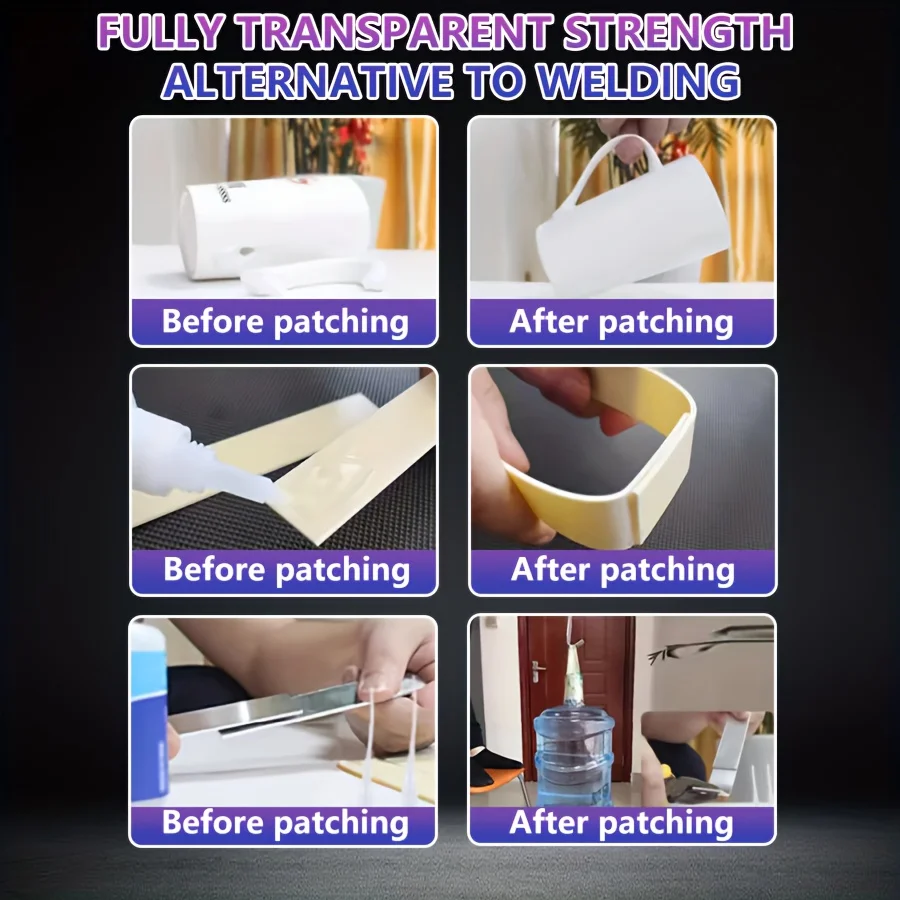 【502 Super Glue 50g Set】Lem Sianokrilat Pengering Instan untuk Mainan, Perakitan Furnitur, Perbaikan, dan Pengikatan Logam, Plastik, dan Kaca