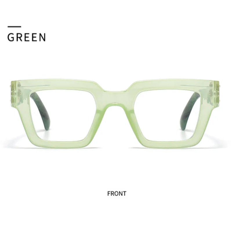 Fashion Square Dicken Rahmen Lesebrille Frauen Blau Licht Blockieren Presbyopie Brillen Für Männer Komfortable Computer Gläser – Detail 14