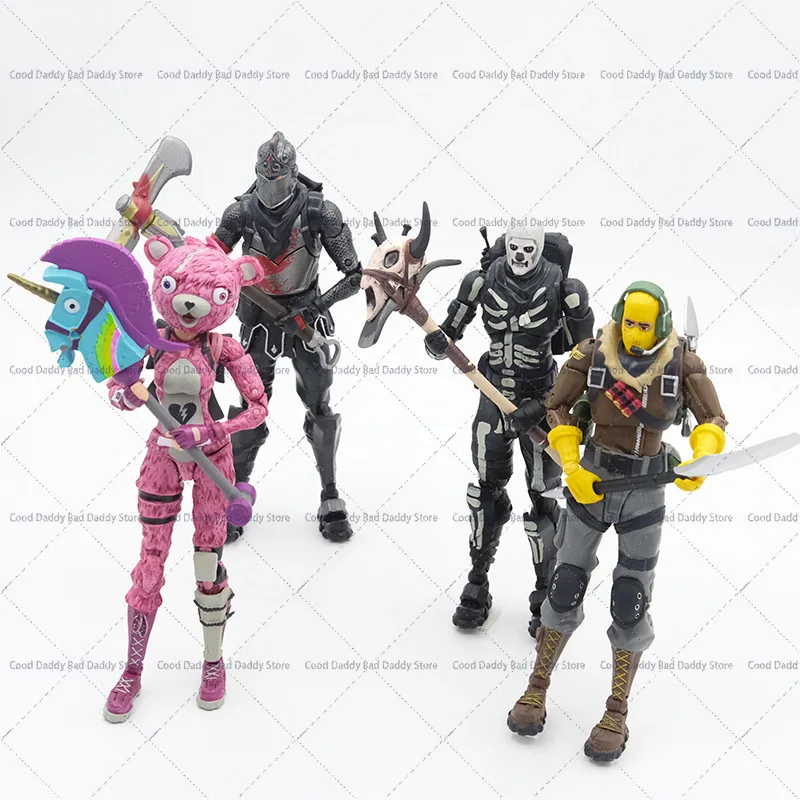 เกม Fortnite อะนิเมะ Action Figure Fortnite Black Knight 7 นิ้วค่าเฉลี่ยตุ๊กตา Battle Royale รุ่น Fortress Night เครื่องประดับของเล่น