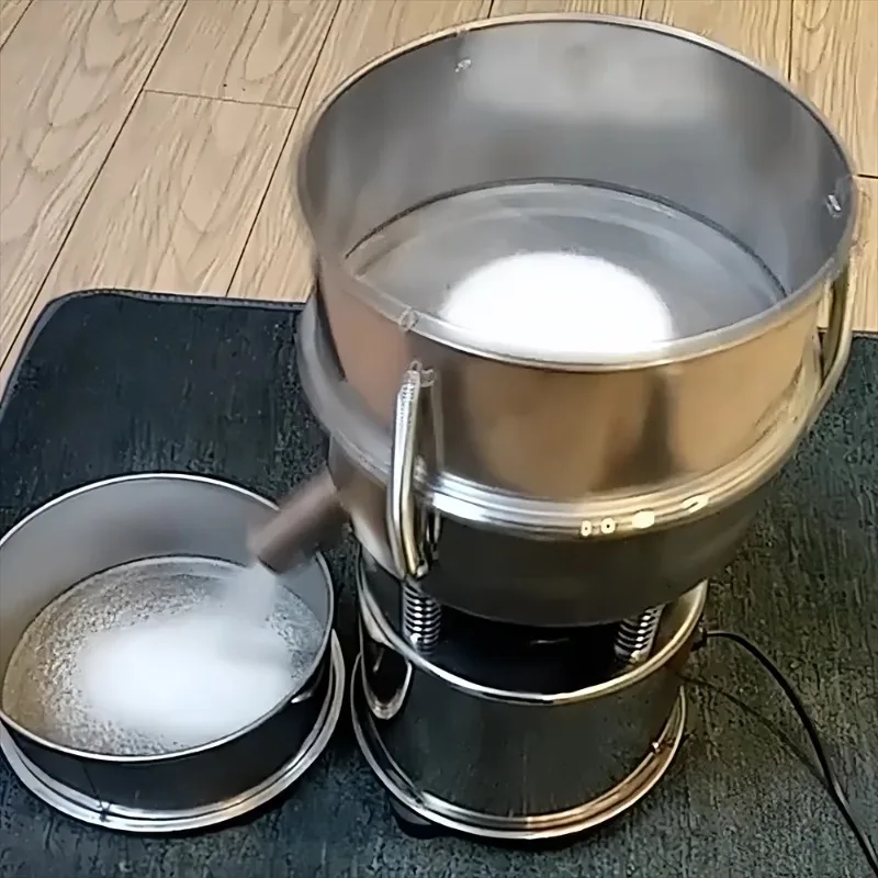 【Recomendación del vendedor】 Máquina de tamizado de tamiz vibratorio de tamiz de polvo líquido eléctrico de 20 cm de diámetro