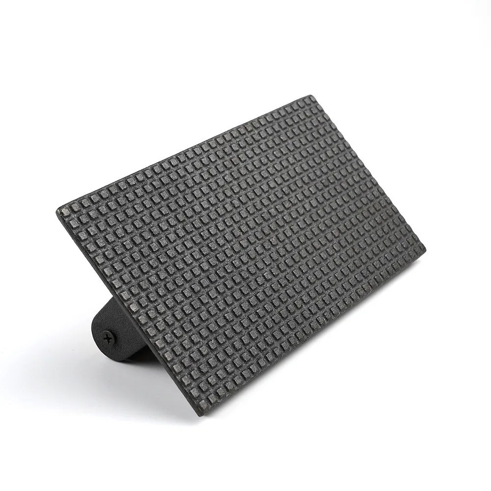 

Cast Iron Meat Press Board Heavy-Duty Wooden Handle Steak Burger Press Flat Top Round Rectangular Grill Hamburger Grinder