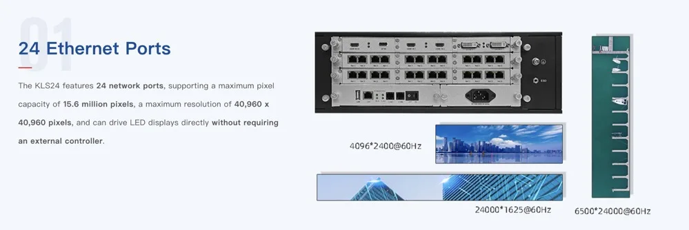 وحدة تحكم KYSTAR KLS24C 2 في 1 13.8 مليون بكسل لعرض LED