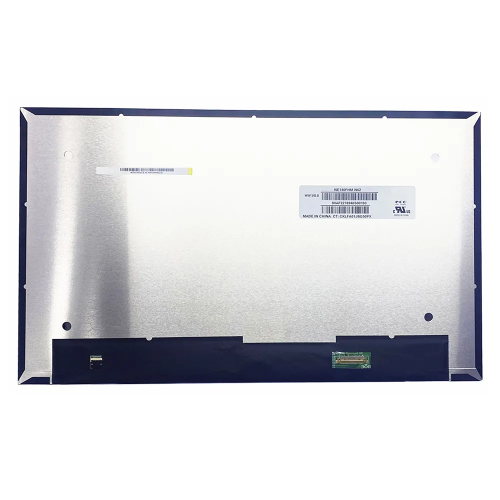 Imagem -02 - Painel de Exibição Led Original para Laptop Tela Lcd Ips 140 em Ne140fhm-n62 Fhd Full Color 96 Dci-p3 1920x1080 Edp 30pins
