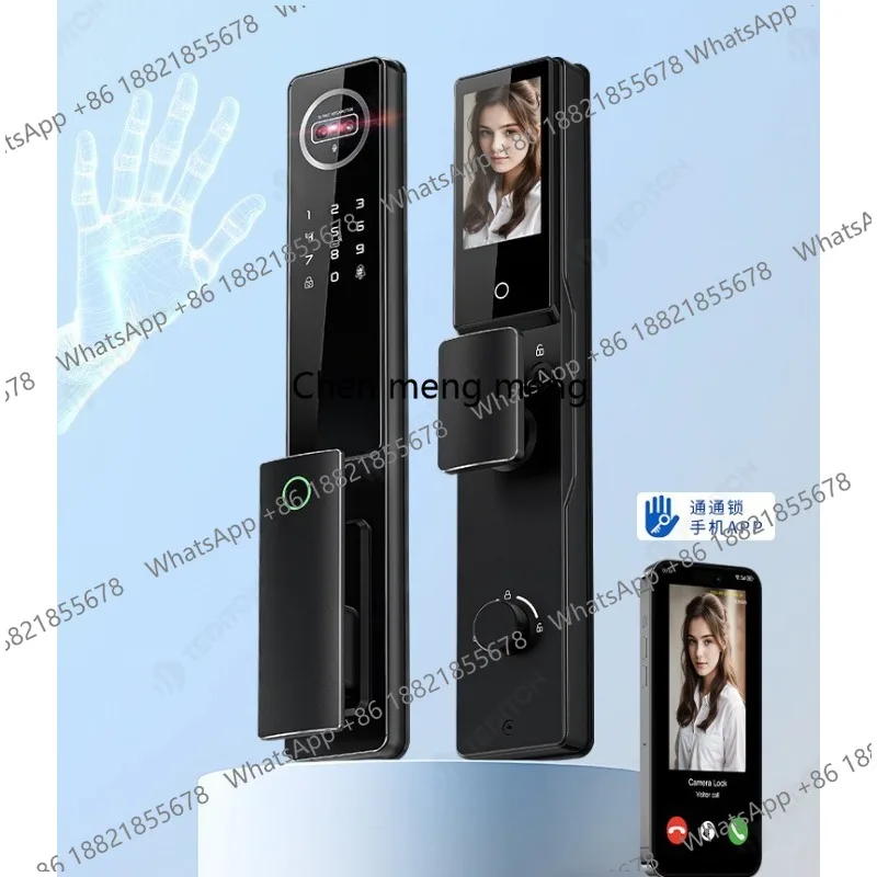 

Graffiti APP palm vein 3D facial recognition smart door lock password fingerprint lock active intercom smart lock