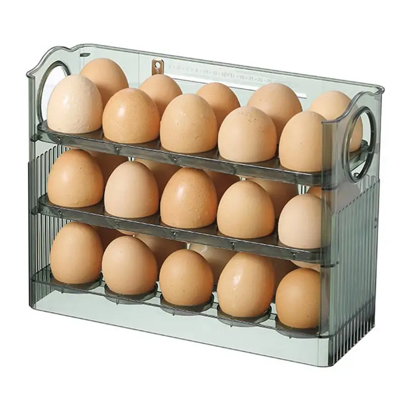 Egg Box Anti-Squeeze Household Three-Layer Egg Tray Anti-Squeeze And Collision Multi-Functional Creative Egg Box