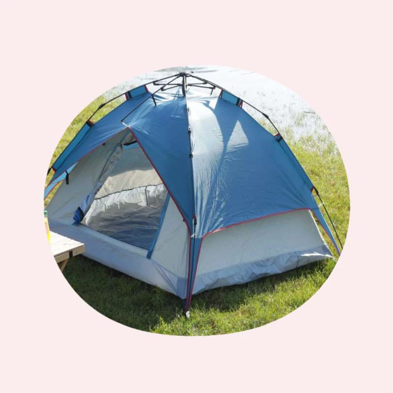 Double Layer Camping Outdoor Tent for 3-4 People Automatic Quick Opening Folding Sun Protection Portable Tent