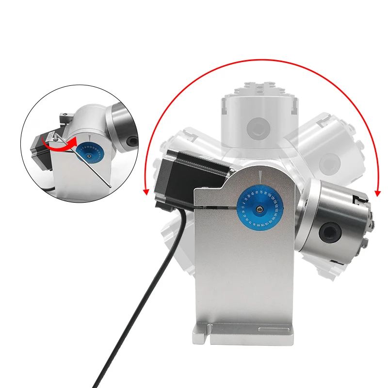 D80 Marking Machine Rotary Shaft Marking Machine Rotary Fixture Laser Engraving Machine Rotary Stepper Motor
