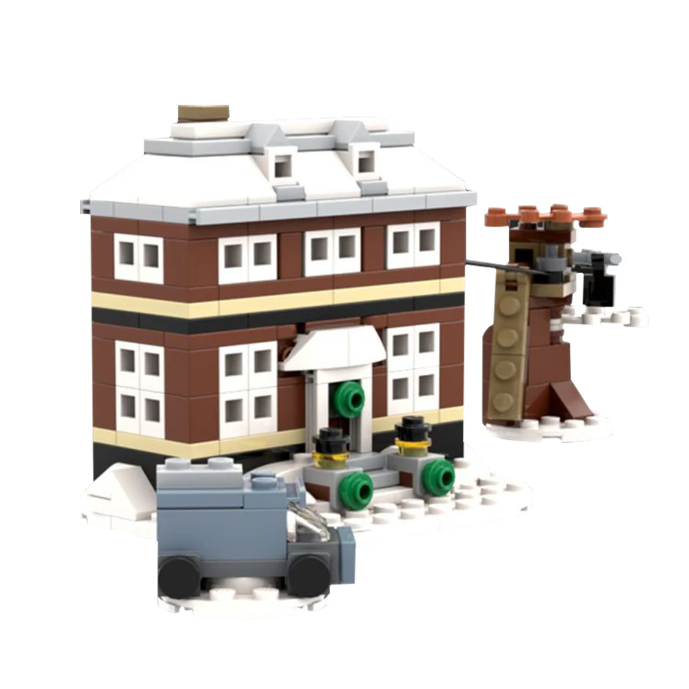 

MOC City Homeal Aloneals The Microscale McCallistered House Building Blocks Set Movies Street View Model Toys for Children Gifts