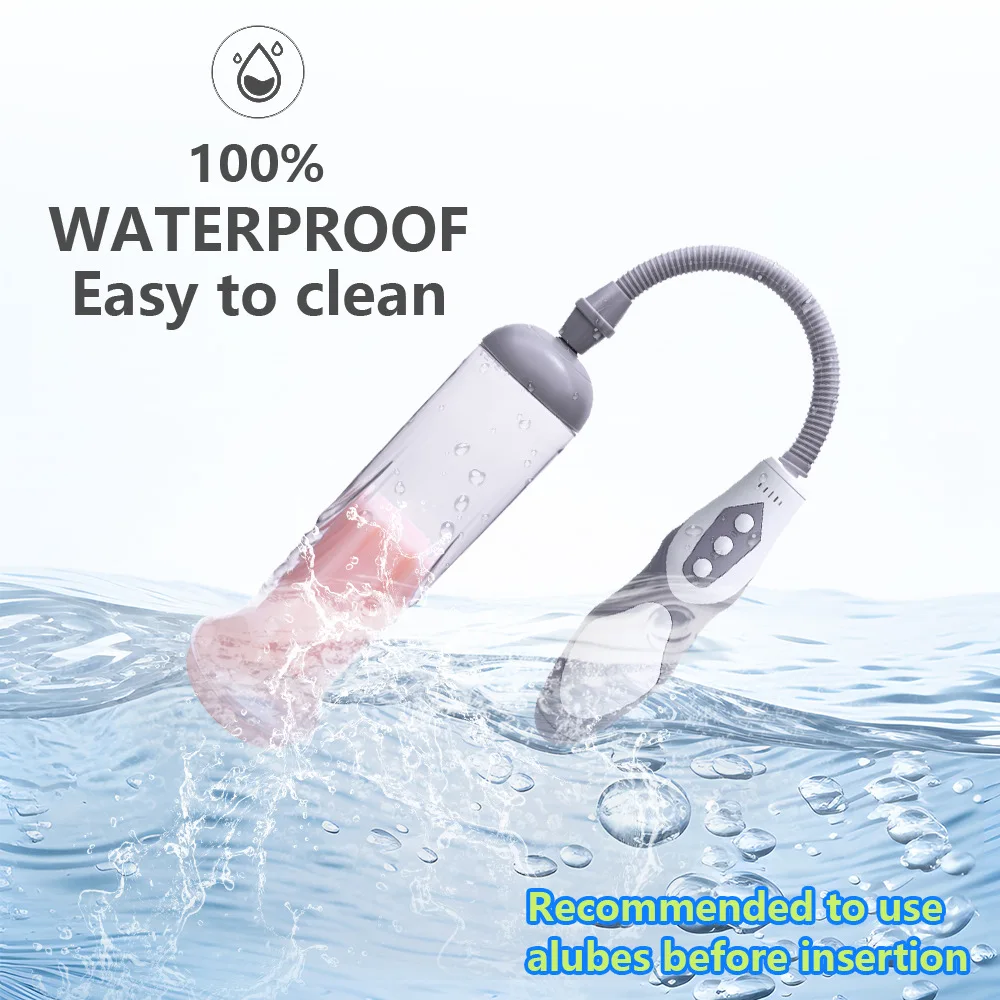 Male Penis Stretch Trainer Male Exerciser Airplane Cup Manual Negative Pressure Pump Boost Vacuum Penis Pump Adult Sex Products