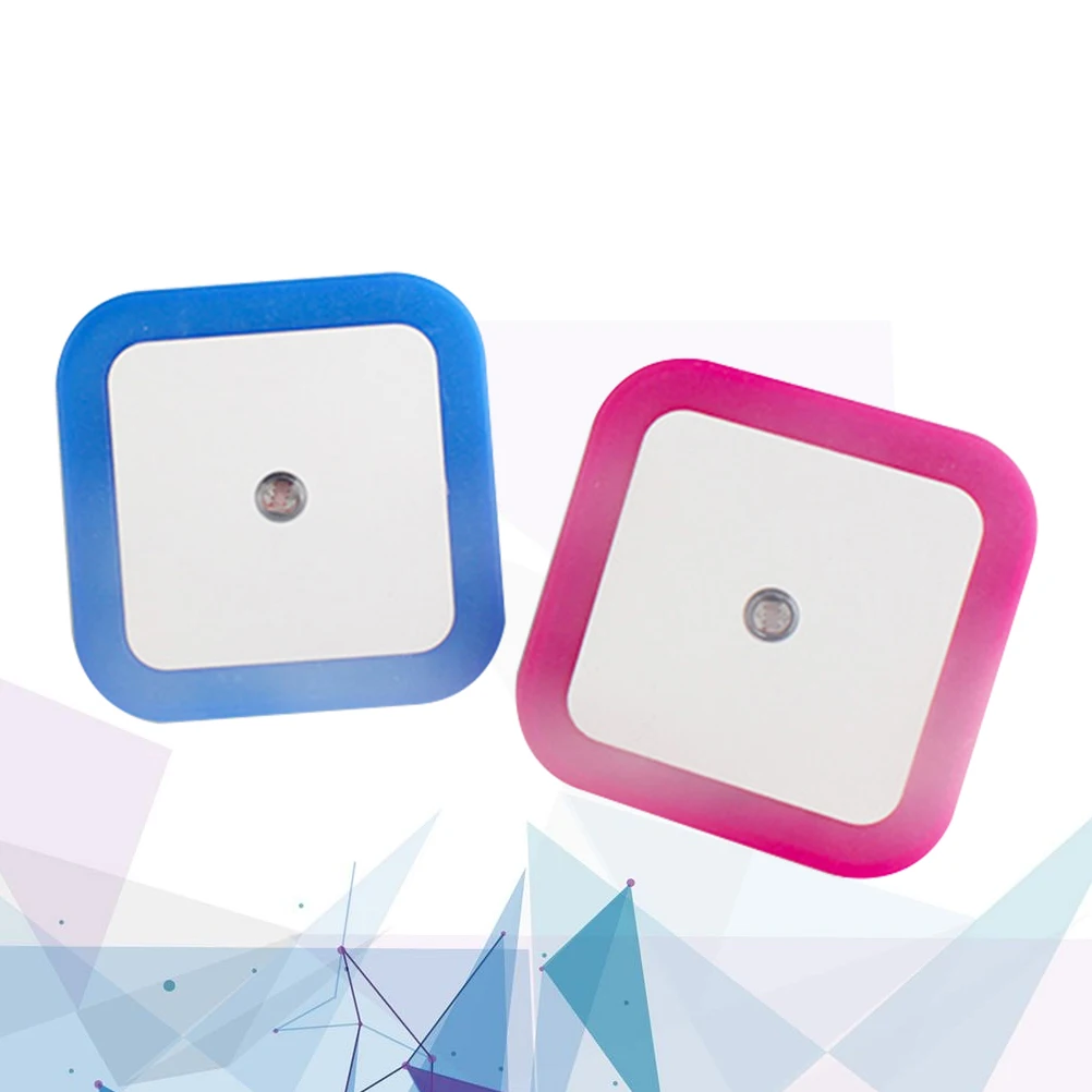 

2pcs LED Night Light Sensor Lamp Automatic Control Bedroom Bathroom Kitchen Stairs Hallway Energy Saving Plug