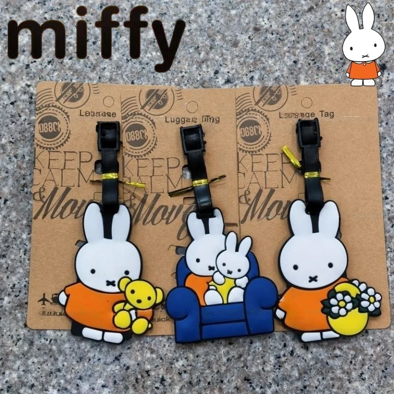 

Мультяшный милый кролик Миффи: креативный узор, модный, универсальный, индивидуальный, портативный багажный брелок, подвеска для чемодана, защита от потери