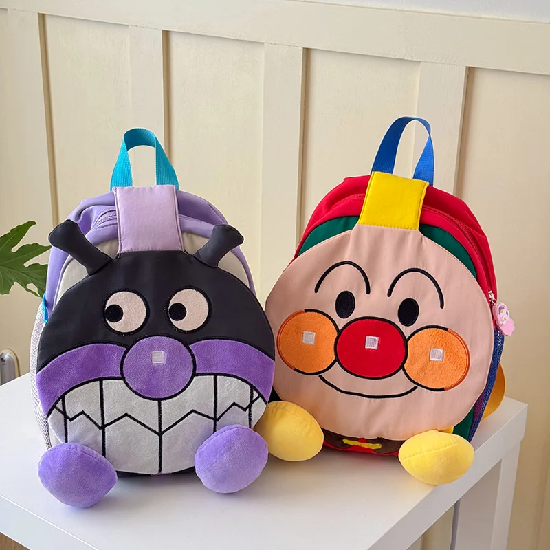 Cartoon Anime Anpanman Boys and Girls Backpack Cute Student School Bag 2026 New Trendy Backpack