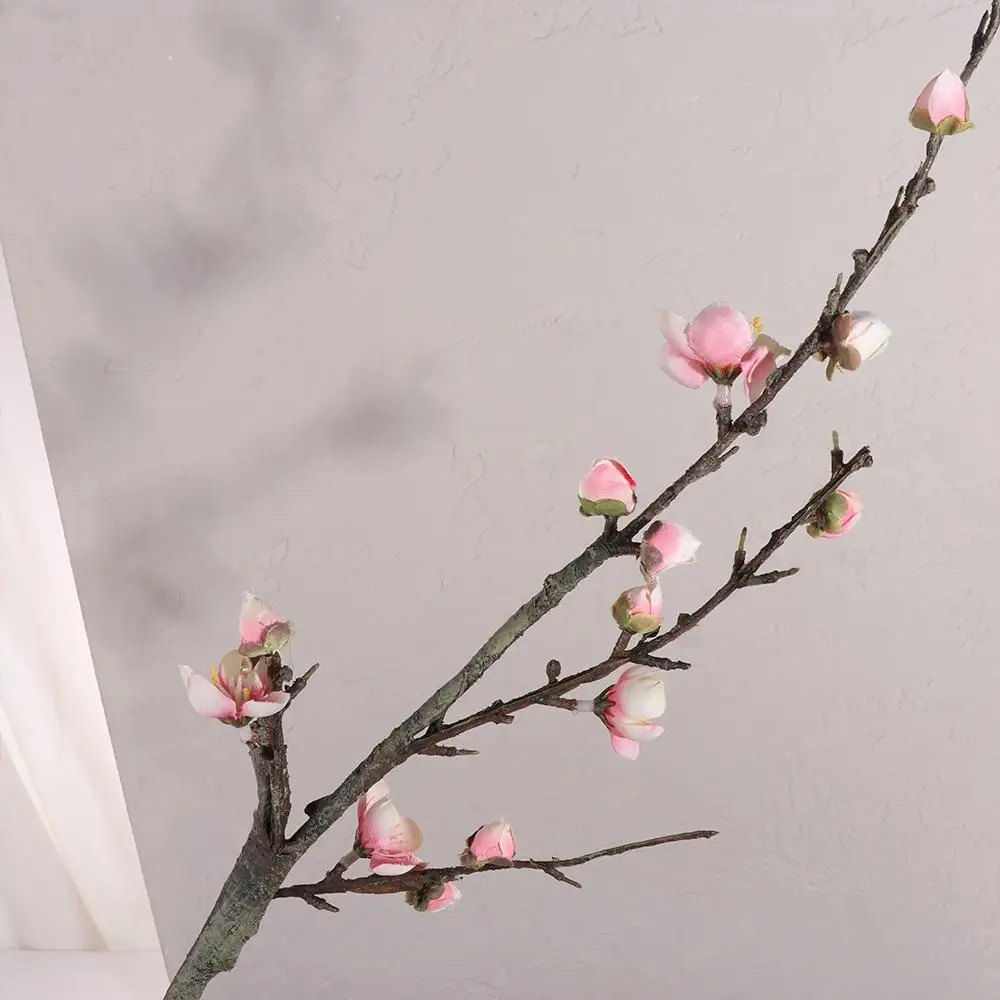 باقة 1 قطعة الديكور الزفاف ديكور الجدول الحلي ديكور المنزل ورد صناعي البرقوق زهر الزهور الاصطناعية فرع البرقوق #4