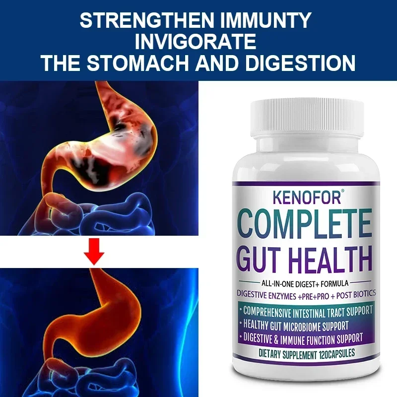 Digestive Enzymes - Multiple Enzymes To Promote Digestive Health and Intestinal Health, Immunity, and Balance Intestinal Flora