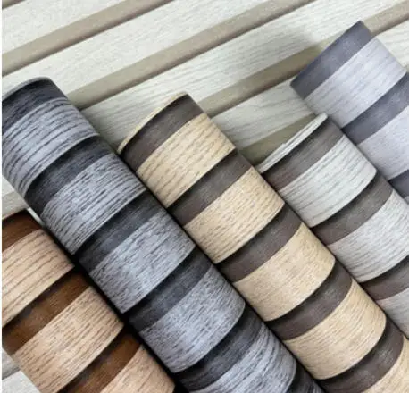 New Chinese retro wood grain wallpaper striped clothing store restaurant living room background  tea room Wallpaper roll