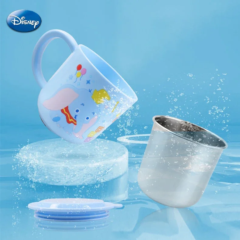 Disney Mickey Maus Stich Cartoon Tassen Edelstahl Milch Tasse Tassen Anime Figur gefroren Elsa trinken Wasser Tasse Kinder Kaffeetasse