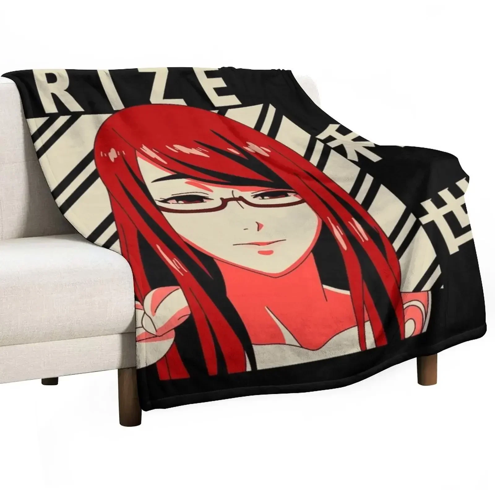 Rize Kamishiro - Vintage Art Throw Blanket Soft Big Beautifuls Blankets