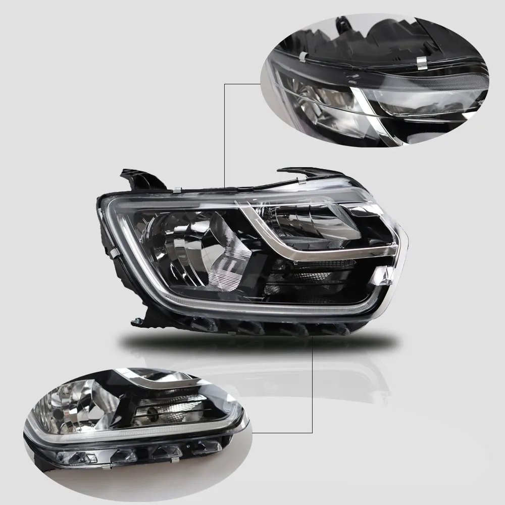 Right Left or Set Front Headlight For Dacia Duster 2018-2021 Dust and Waterproof Automobile Spare Parts 260101133R-260609367R