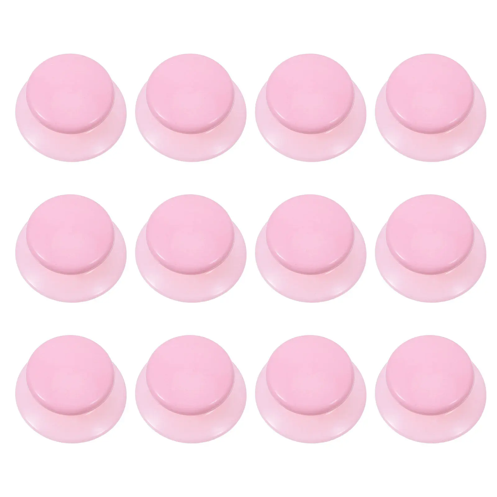Silicone Pot Lid Knobs 12Pcs Universal Heat Resistant Non Slip Replacement Handles with Screws for Cookware