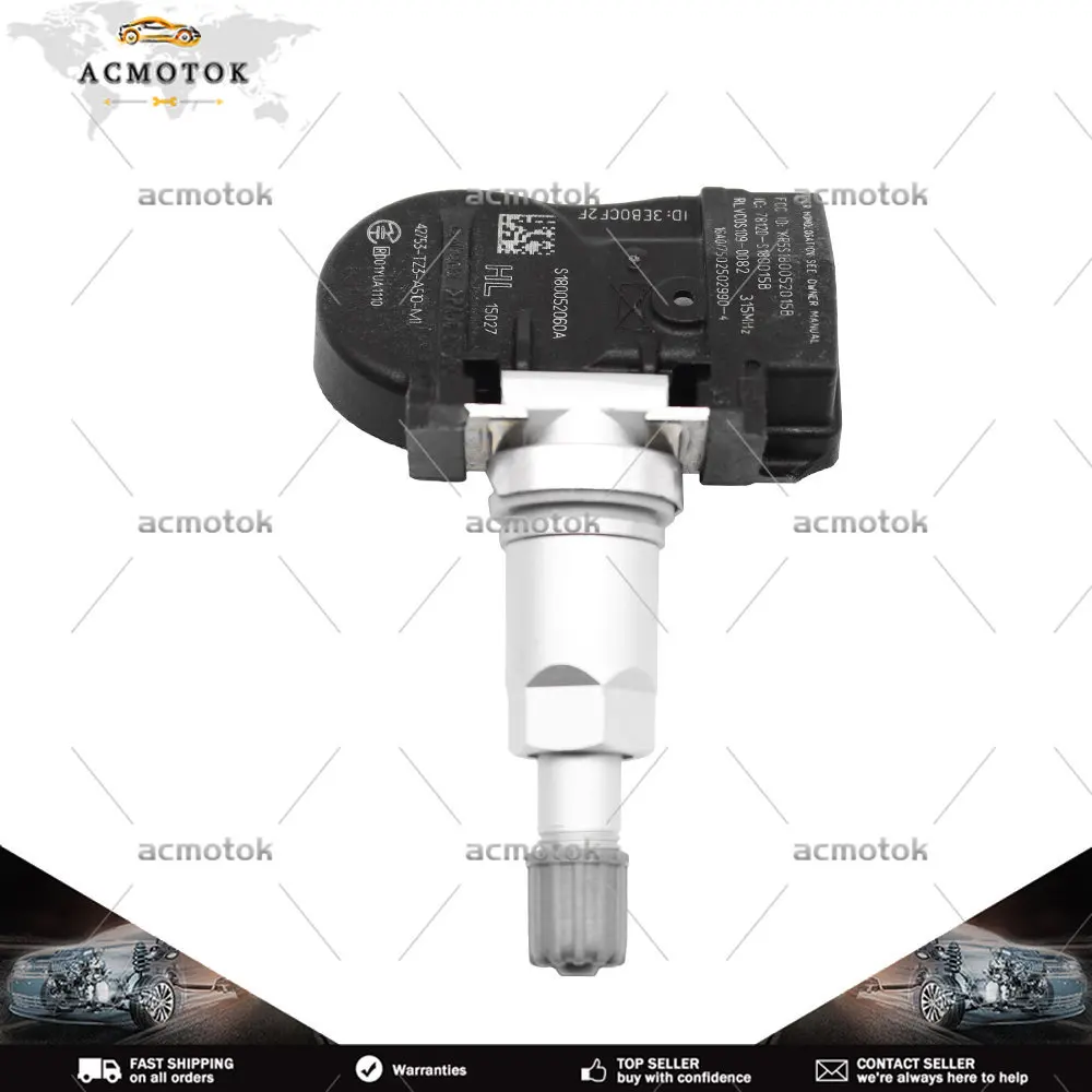 

4X For Acura Ilx Acura Mdx Acura Rdx Acura Tlx Tire Pressure Monitoring System 315MHz TPMS Sensor 42753-TZ3-A510-M1 42753TZ3A51