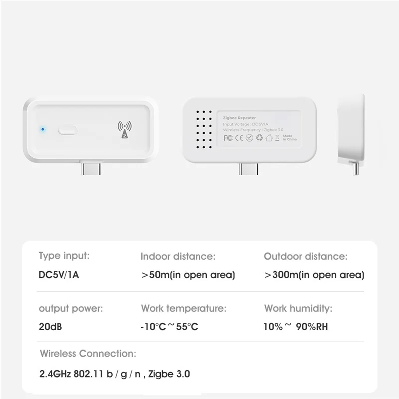 

(ограниченное предложение) Tuya умный дом Zigbee повторитель Type-C удлинитель усилитель сигнала повторитель передачи для шлюза Zigbee