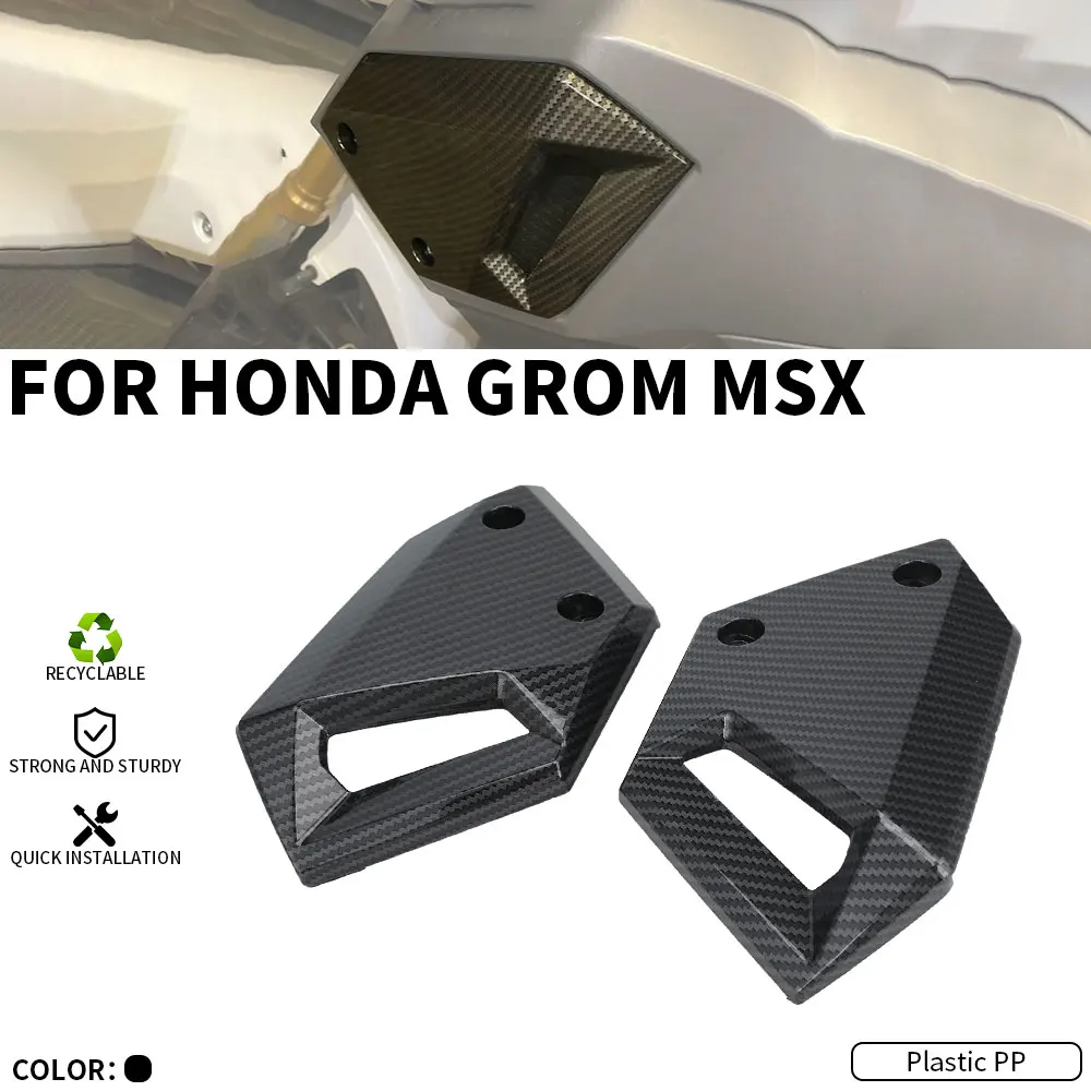 Paneles laterales de motocicleta con estampado de fibra de carbono, cubierta de cuerpo, Panel de cubierta lateral para Honda GROM MSX125, accesorios para motocicleta