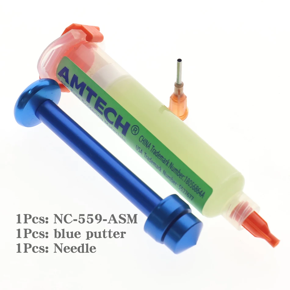 AMTECH NC-559-ASM NC-223-ASM KINGBO RMA-218 BGA PCB No-Clean Solder Paste Welding Advanced Oil Flux Grease Alloy putter