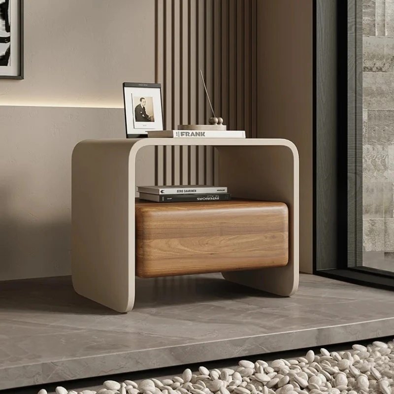 

Modern Nordic Nightstands Luxury Storage Space Saving Organizer Bedside Table Wood Aesthetic Szafka Nocna Bedroom Furniture