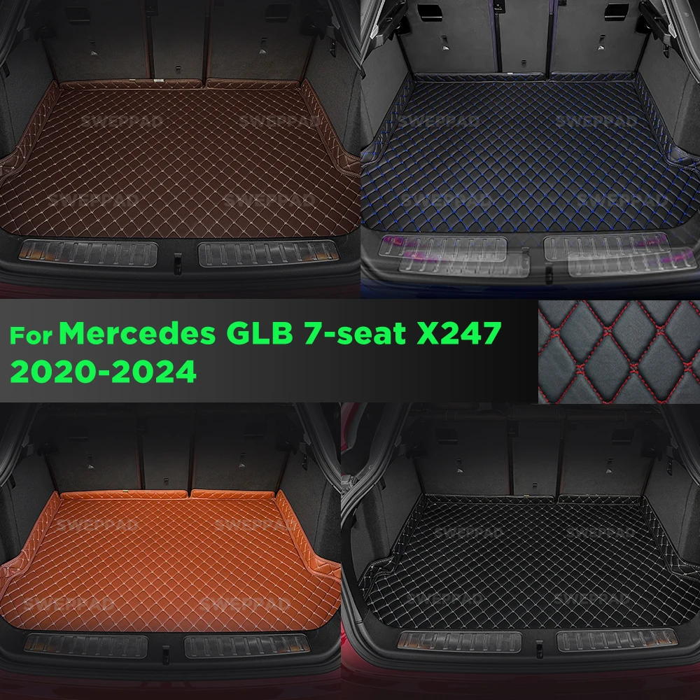 

For Mercedes GLB 7-seat X247 2020-2024 Car Trunk Mat Car Cargo Liner Protective Pad Interior Accessories