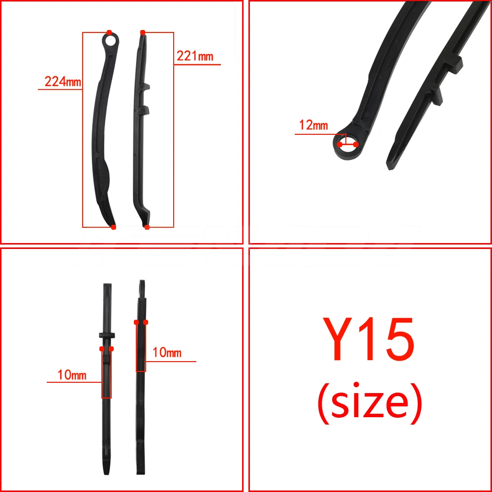 KENADA RACING Timing Chain Guard Guide Tensioner Guide Jackrod Nylon 2Pcs For Y15ZR Exciter / Sniper / MX King / Jupiter MX 150