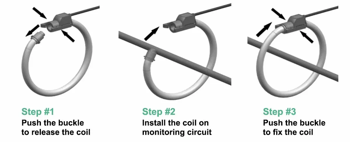 Acrel High Current Measurement  Open Loop AC6000A/200mV Rogowski Current Transducer 3pcs CT for 1 set