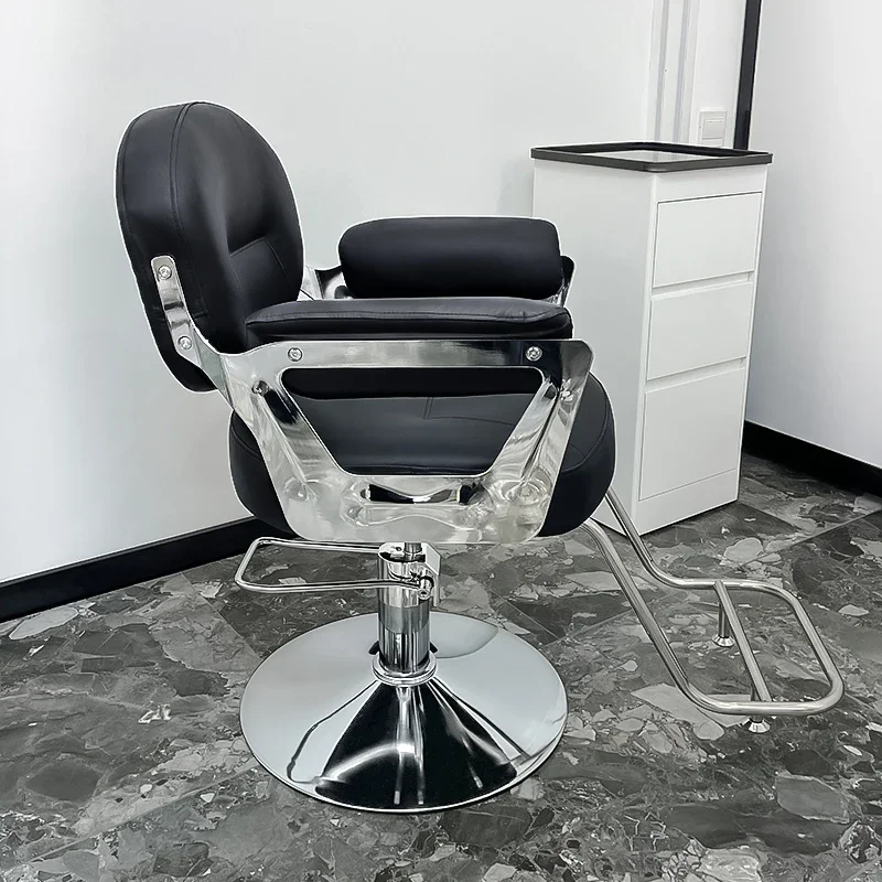 

High-end Barber Shop Hair Cutting Chairs Hair Salon Special Lift Rotating Barber Chairs Barber Equipment Cadeira De Barbeiro
