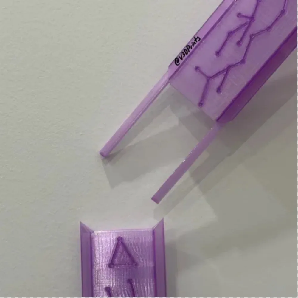 KPop Demon Hunter Rumi Cosplay Light Purple Sword Scalable Swords Knife Ornament for Girls Group Props Halloween Accessories