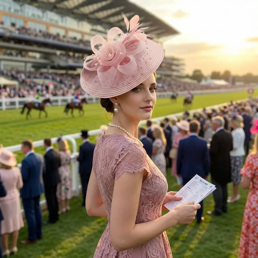 

Party Exquisite Mesh Feather Headband Elegant Formal Hat 1920s Hair Accessories Sweet Masquerade Hair Band Dance Show