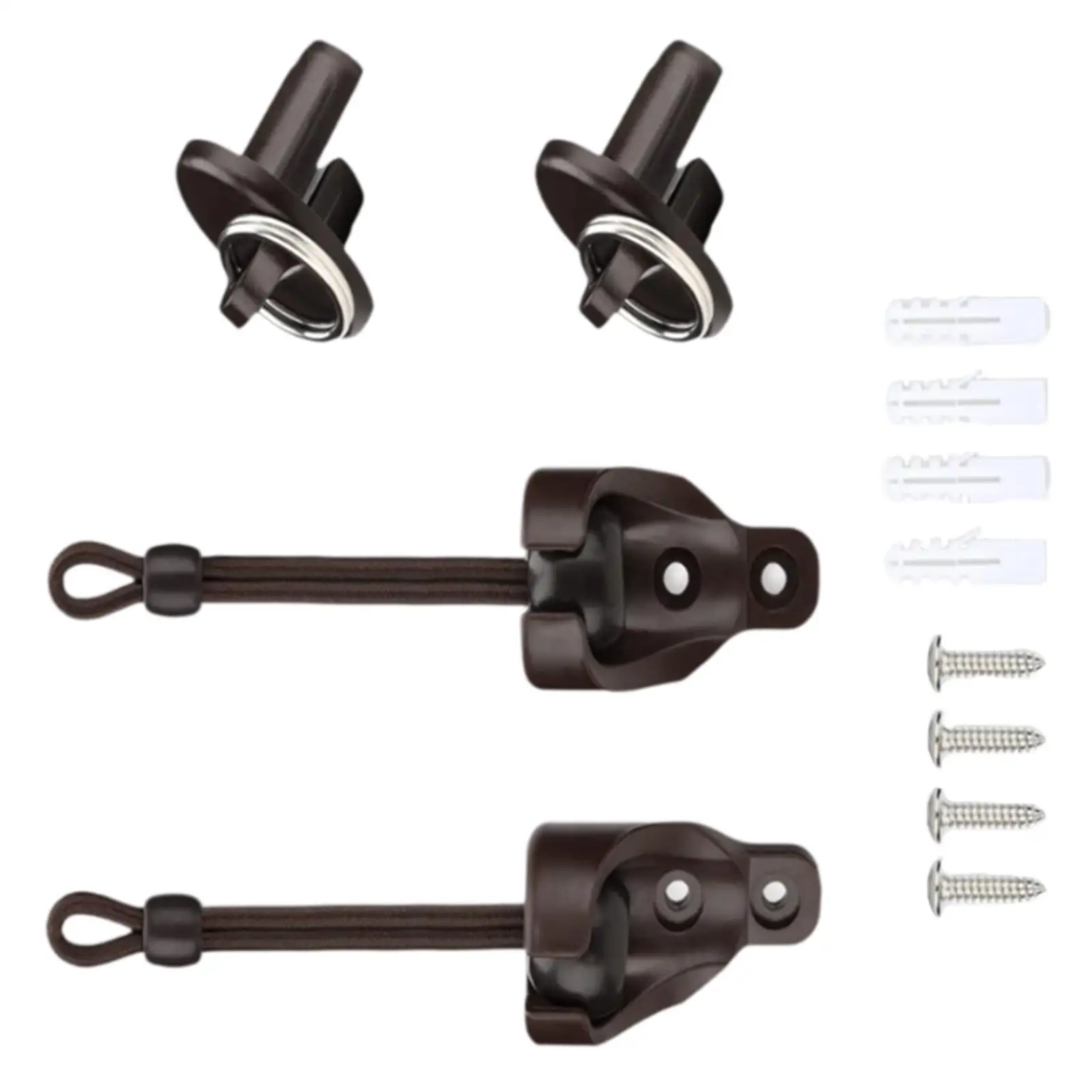 Bungee Kit and End Cap Curtain Holders Set of 2 Replacement Simple Installation