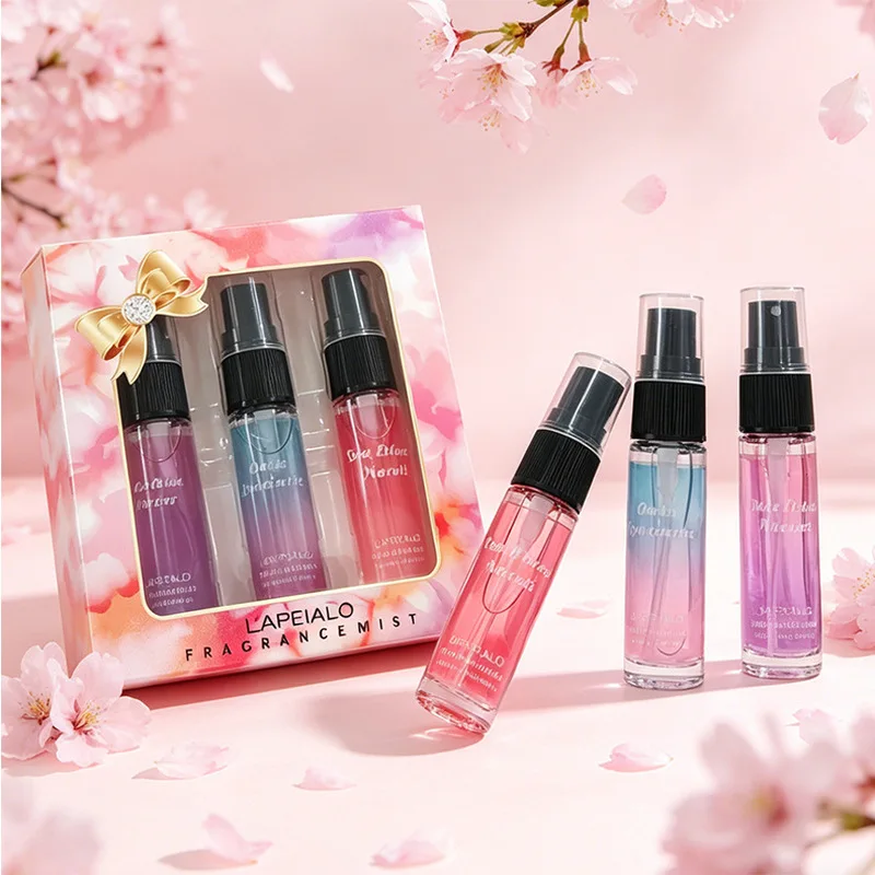 Mini Home Fragrance Mist Gift Box 3Pcs Portable Room Air Freshener Spray For Wardrobe Bedroom Drawer Household Aroma De view 3