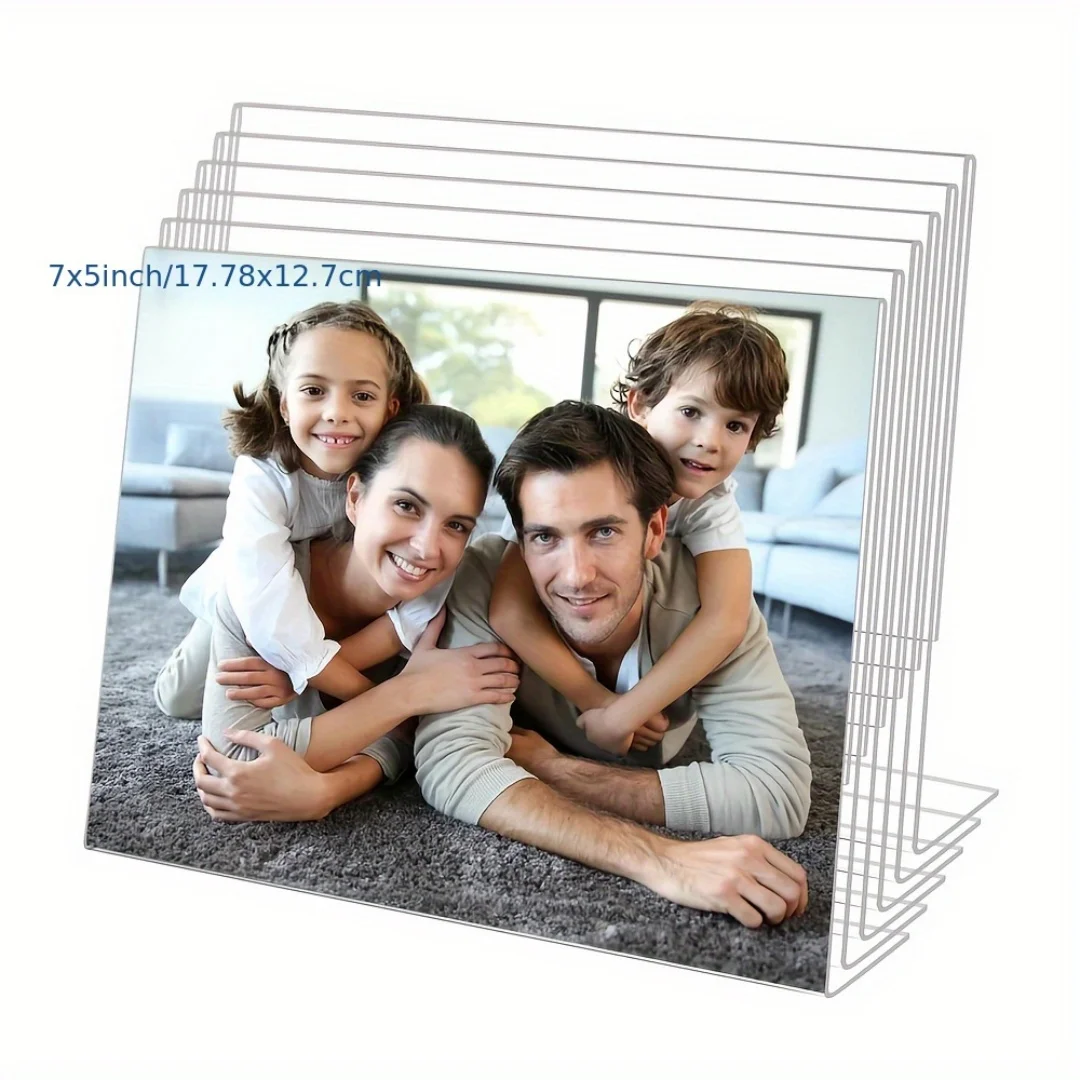 6-Piece Transparent Acrylic Frame Set