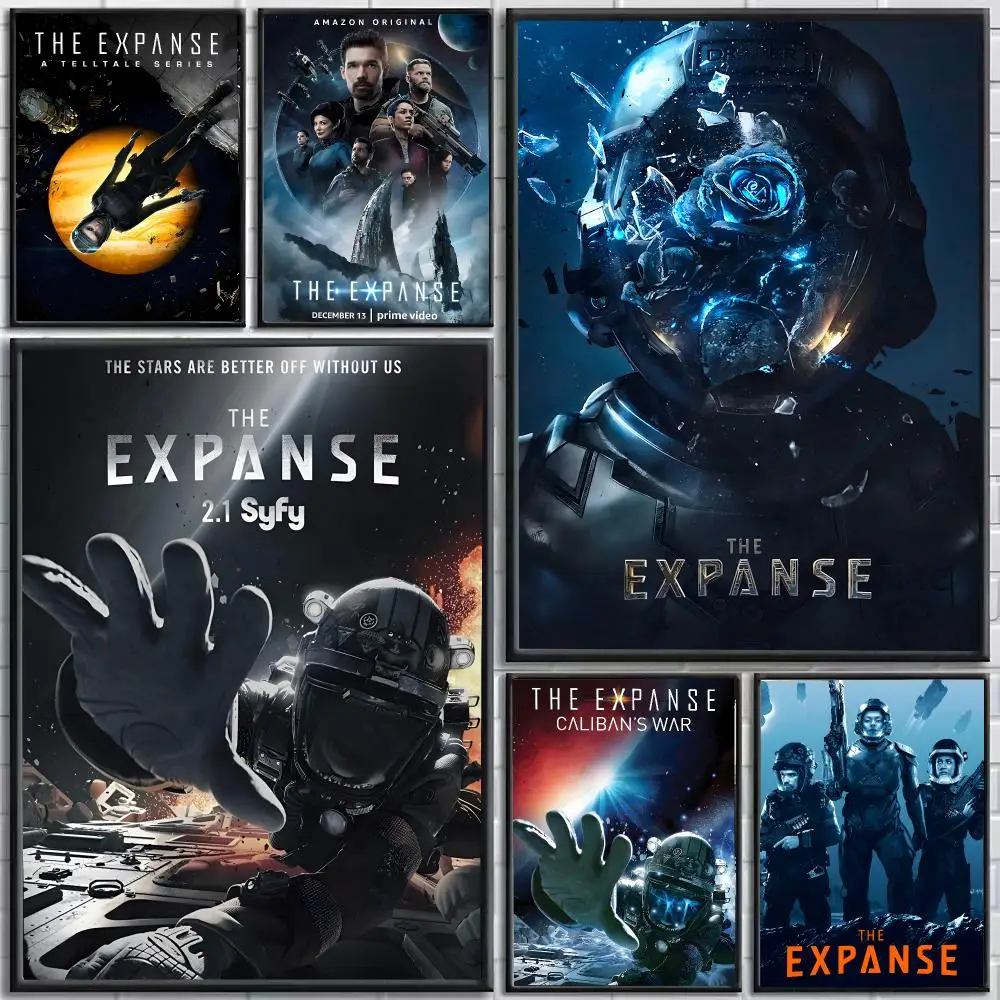 TV The Expanse Poster Self-Adhesive HD Mural Wall Decals, Living Room Bedroom Home Decor Gift