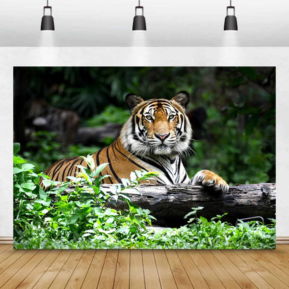 Tigre Tapeçaria Selva Parede Pendurado Floresta Animal Tropical Rainforest Paisagem Quarto TV Backdrop Colégio Dormitório Decoração Fotografia