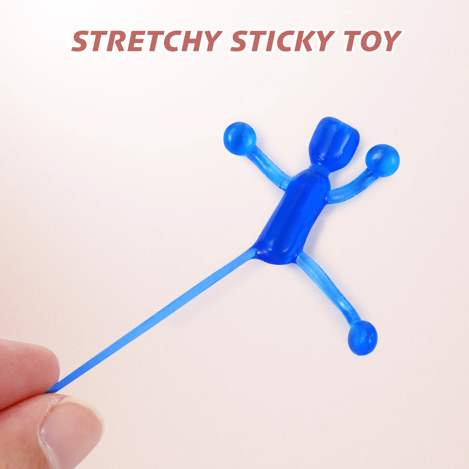 30 Pcs Villain Vent Toy Sensory Toys for Kids Elastic Pulling Bendable Man Stretchy Student