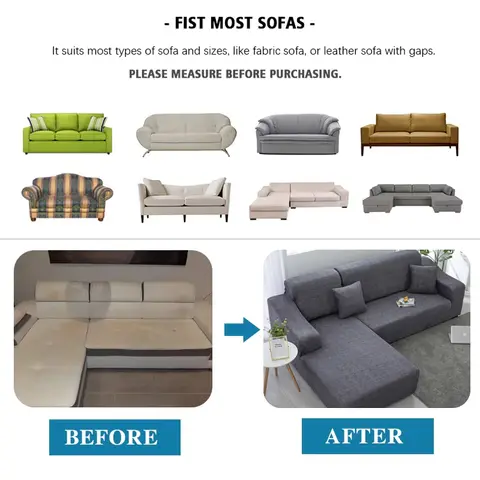 Sofföverdrag Vattentäta sofföverdrag 1/2/3/4-sits Halkfritt överdrag för barn Husdjur Tvättbart soffskydd med elastiskt band 10 best sales sofföverdrag - №4