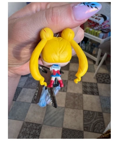 FUNKO POP انمي ياباني بحار القمر وبحارة تشيبي القمر جيب المفاتيح لعبة عمل الشكل تحصيل لعب للأطفال هدية